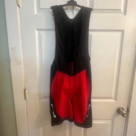 Endura FS260-Pro Cycling Mens Bib Shorts Red/Black Size XXL Padded Crotch